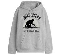 Republic Of California UXREPCZSW034, Sudadera con Capucha Hombre, Gris Melange,