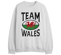 Republic Of California Uxrepczsw051 Sudadera, Blanco, M para Hombre