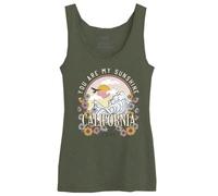 REPUBLIC OF CALIFORNIA Worepcztk032 Camiseta sin Mangas, Caqui, XS para Mujer