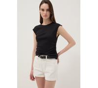 REPUBLIC OF DENIM, Bermudas Blancas De Puro Algodón, Mujer, Blanco, Talla: 36