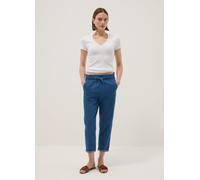 REPUBLIC OF DENIM, Pantalones Paper Bag De Algodón Puro Denim Azul Ajuste Regular, Mujer, Blu Bluette, Talla: 36