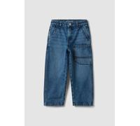 REPUBLIC OF DENIM, Vaqueros Azules 100% Algodón Con Bolsillos De Parche, Corte Loose Para Niño, Niño, Azul oscuro, Talla: 7-8