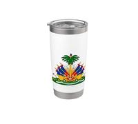 Republic of Haiti Flag Haitian Labor Day Carnival Vaso térmico de acero inoxidable de doble pared