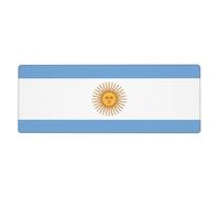 República Argentina Almohadilla Grande Para Ratón Con Diseño De Bandera Nacional| Almohadilla De Escritorio Extendida| Doble Uso Para Juegos/Trabajo|Se Mantiene En El Escritorio Velocidad
