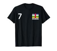 REPÚBLICA CENTROAFRICANA 7 Bandera Nacional Patrimonio País Camiseta