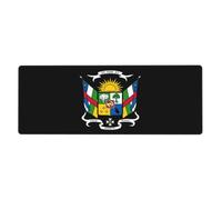 República Centroafricana Almohadilla Grande Para Ratón Con Diseño De Emblema Nacional| Almohadilla De Escritorio Extendida| Doble Uso Para Juegos/Trabajo|Se Mantiene En El Escritorio Velocidad