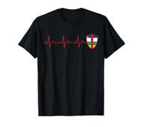 REPÚBLICA CENTROAFRICANA Bandera Heartbeat EKG Patriotic Camiseta