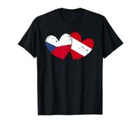 República Checa Austria Corazón Bandera Checa Austriaca Herencia Camiseta