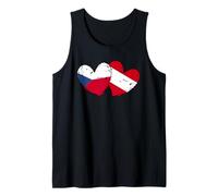 República Checa Austria Corazón Bandera Checa Austriaca Herencia Camiseta sin Mangas