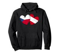 República Checa Austria Corazón Bandera Checa Austriaca Herencia Sudadera con Capucha