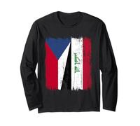 República Checa Irak Media Bandera Checa Irak Jersey Manga Larga