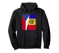 República Checa Moldavia Media Bandera Herencia Checa Moldavia Sudadera con Capucha