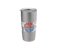 República de Corea 8.15.1948 Bandera de fecha de establecimiento Vaso térmico de acero inoxidable de doble pared