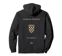 República de Croacia - Pasaporte croata Sudadera con Capucha