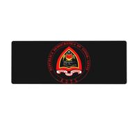 República Democrática De Timor-Leste Almohadilla Grande De Escritura Con Diseño De Emblema Nacional| Suitable Para Teclado Y Ratón De Portátil| Base De Goma Antideslizante|Duradera Y Ecológica