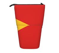 República Democrática de Timor-Leste - Estuche extensible para lápices, tela Oxford multidiseño, altura ajustable, bolsa de cosméticos multiusos