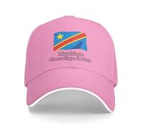 República Democrática del Congo Bandera Nacional Gorra De Ajuste Elástico Bajo - Hombre Ligera Transpirable Gorra Deportiva Copa del Mundo