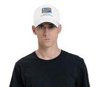 República Democrática del Congo Bandera Nacional Gorra De Ajuste Elástico Bajo - Hombre Ligera Transpirable Gorra Deportiva Copa del Mundo
