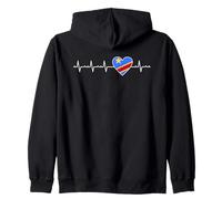 República Democrática del Congo Heartbeat Design DRC Sudadera con Capucha