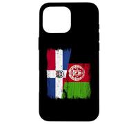 República Dominicana Afganistán Media Bandera Carcasa para iPhone 16 Pro MAX