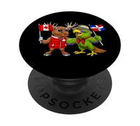 República Dominicana Canadá Bandera Orgullosa Dominicana PopSockets PopGrip Adhesivo