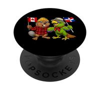 República Dominicana Canadá Bandera Orgullosa Dominicana PopSockets PopGrip Adhesivo