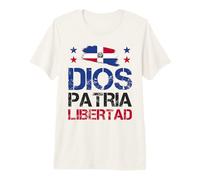 República Dominicana Dios Patria Libertad República Dominicana Camiseta Premium