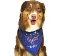 República Dominicana It's in MyDominican Republic - Pañuelo Triangular Suave con Bandera de EE. UU. para Perros y Gatos. Accesorios para Mascotas. 81