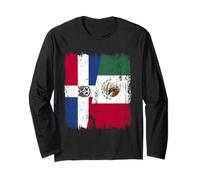 República Dominicana México Media Bandera Manga Larga
