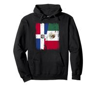 República Dominicana México Media Bandera Sudadera con Capucha