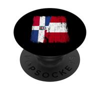 República Dominicana Perú Media Bandera PopSockets PopGrip Adhesivo