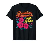 República Dominicana Qué Lo Que República Dominicana Flores Camiseta