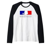 República Francesa Marianne Liberty Igualdad Fraternidad Camiseta Manga Raglan