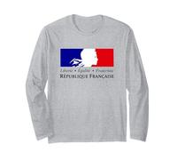República Francesa Marianne Liberty Igualdad Fraternidad Manga Larga