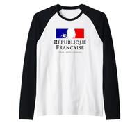 República Francesa Marianne Liberty Igualdad Fraternidad Pila Camiseta Manga Raglan