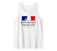 República Francesa Marianne Liberty Igualdad Fraternidad Pila Camiseta sin Mangas