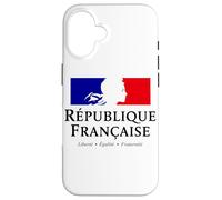 República Francesa Marianne Liberty Igualdad Fraternidad Pila Carcasa para iPhone 16