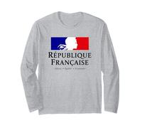 República Francesa Marianne Liberty Igualdad Fraternidad Pila Manga Larga