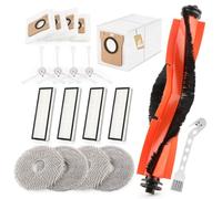 Repuesto Accesorios para Xiaomi X20+/X10+ Plus Acessórios para Dreame L10s Ultra/L10 Ultra/ con 1 Cepillo Principal Rojo,4 Cepillo Lateral,4 Bolsas Polvo/4 Filtro Hepa/4 Paños Fregado /1 Cepillo