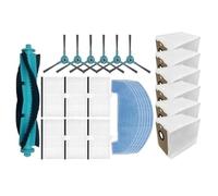 repuesto Cepillo principal, cepillo lateral, filtro HEPA, paño de fregado, bolsa for polvo, compatible con Proscenic Q8/Q8 Max, repuesto for kit de robot aspirador