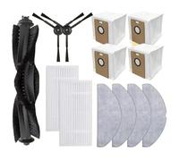 repuesto Cepillo principal, cepillo lateral, filtro, paño de fregado, bolsa for polvo, compatible con TP-Link Tapo RV20 Max Plus / RV30 Max Plus, aspiradora robot.