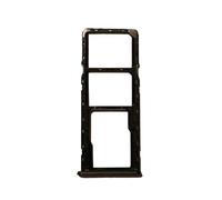 Repuesto compatible con Realme C53 RMX3760 Carro bandeja alojamiento tray porta tarjeta nano Sim1 + SIM 2 + ranura memoria Micro SD card (negro)