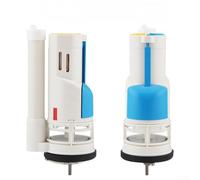 Repuesto completo de válvula de drenaje de inodoro con anillo de sellado de goma y componentes de acero inoxidable, se adapta a tamaños de válvula de drenaje de 21 cm y 27 cm (altura 21 cm)