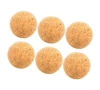 Repuesto Corcho Aglomerado 6 para uds 45mm Repuesto Corcho Aglomerado | Corcho natural aglomerado, precisión superior, tamaño 36mm, ideal para control para rápido, reduce rebotes(50mm Cork Ball)