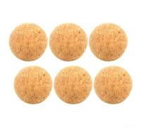 Repuesto Corcho Aglomerado 6 para uds 45mm Repuesto Corcho Aglomerado | Corcho natural aglomerado, precisión superior, tamaño 36mm, ideal para control para rápido, reduce rebotes(45mm Cork Ball)