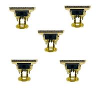Repuesto De 5 Piezas De Cuchillas For Cortadora De Cabello En Forma De T Con Soporte T9, Cortadora De Cuchillas, Cortadora De Cabello De Repuesto Gold-T33C, Accesorios De Repuesto