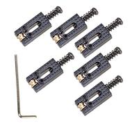 Repuesto de 6 sillines de metal de trémolo + llave inglesa para guitarra eléctrica Fender Strat Tele