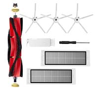 Repuesto de Accesorios Kit para Aspiradora Xiaomi Roborock S5 MAX S6 MAX S6 Pure S6 MaxV, S50 S51 S55 S5 S60 S65 S6, Desmontable Cepillo Principal, Filtros HEPA, 5 Brazos Cepillos Lateral de Silicona