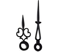 Repuesto de agujas de reloj de plástico UTS de cuarzo de 5 mm y 3,50 mm, agujeros de mano (40 mm, color negro (A))