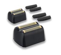 Repuesto de barra de corte de cabezal de aluminio, compatible con Wahl 5 Star Series Vanish Shaver 8173-700, accesorio de afeitado de alto rendimiento, negro (paquete de 2)